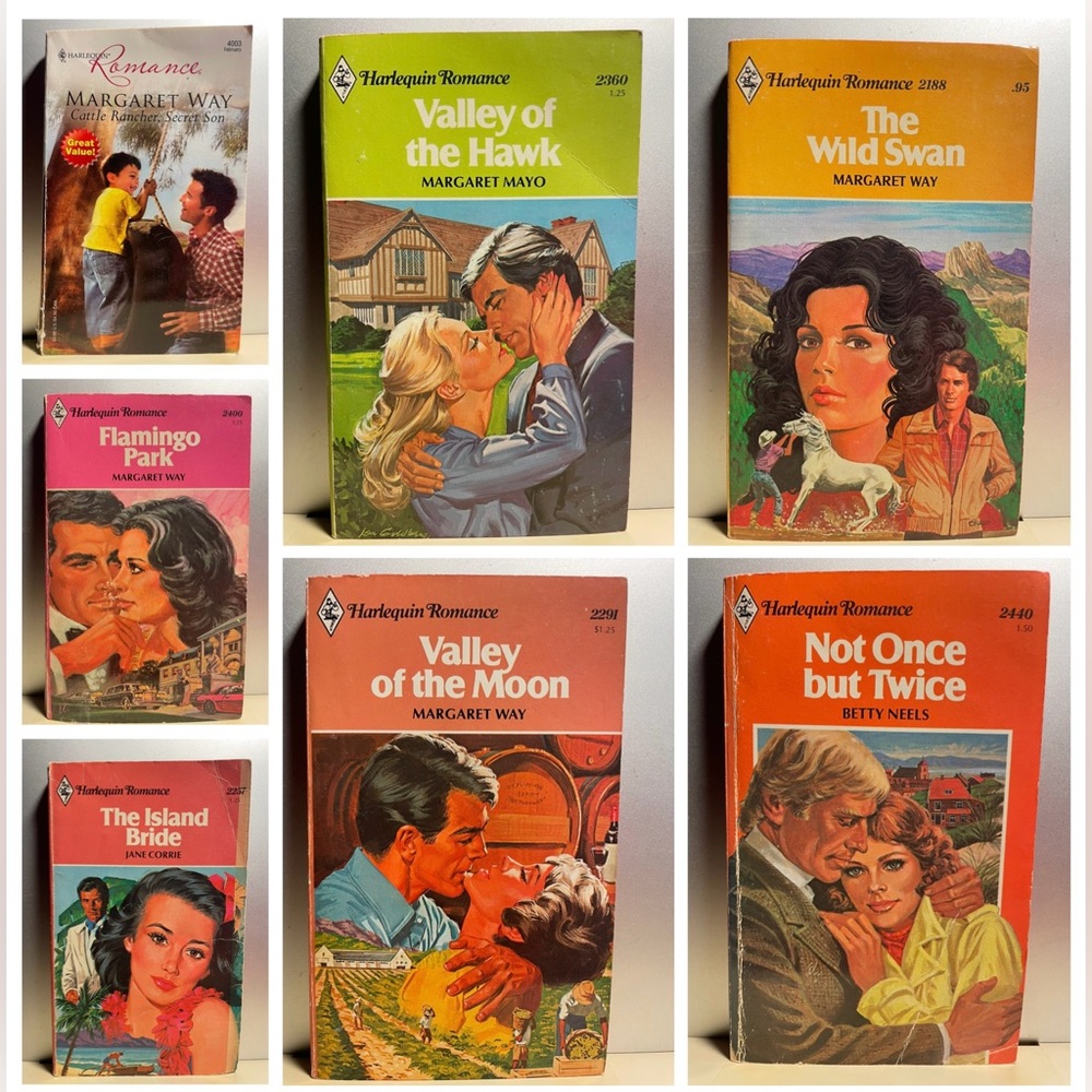 Harlequin Romance Book Collection of 7 Novels